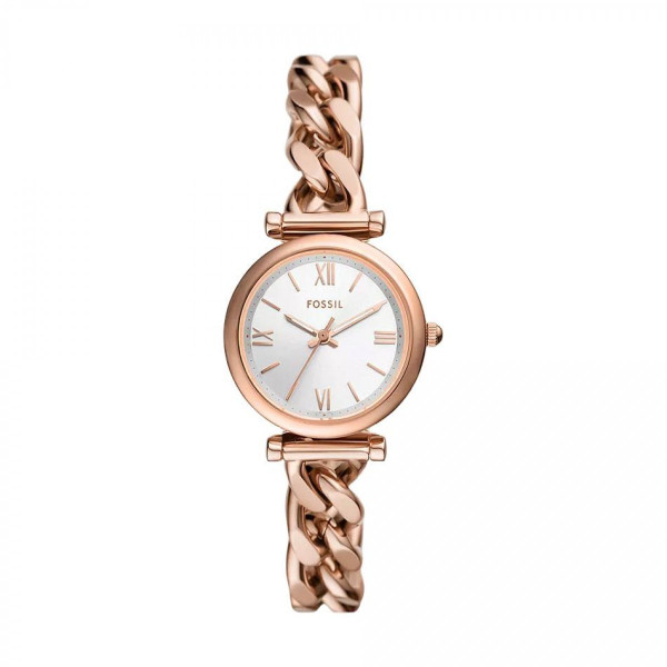 Fossil ES5330 кварцов дамски часовник с розовозлатиста верижка – classicwatches.bg