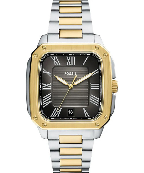 Fossil FS6123 мъжки часовник с черен правоъгълен циферблат