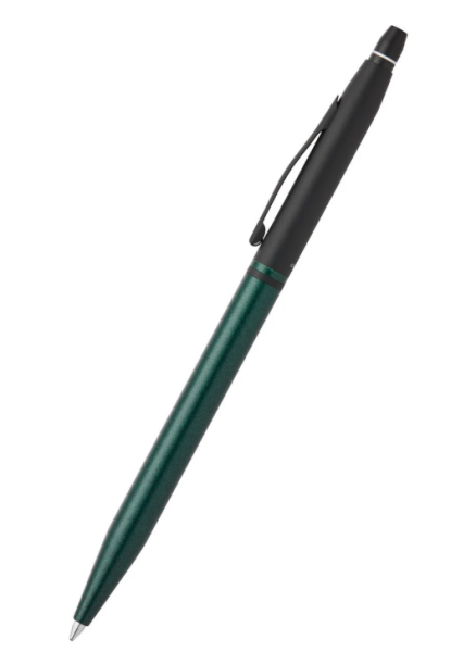 Cross Click Tuxedo - Satin Metallic Green With Black химикалка