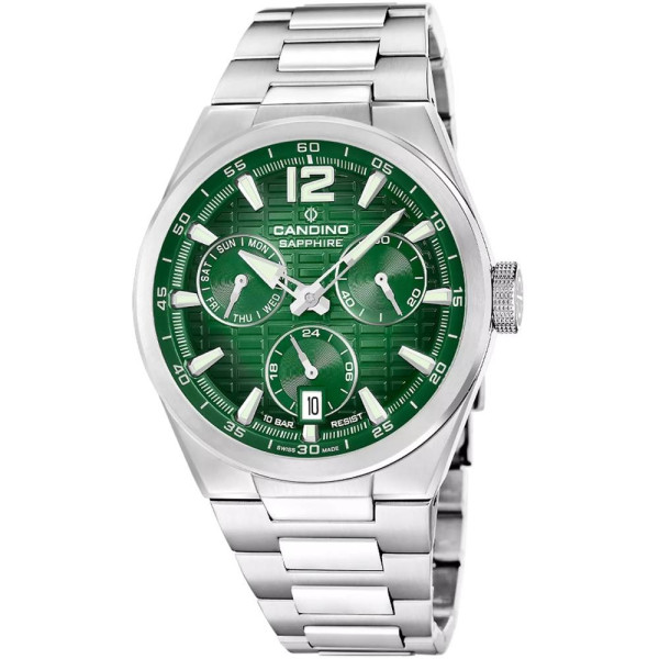 Candino C4796/3 мъжки швейцарски часовник със зелен циферблат classicwatches.bg