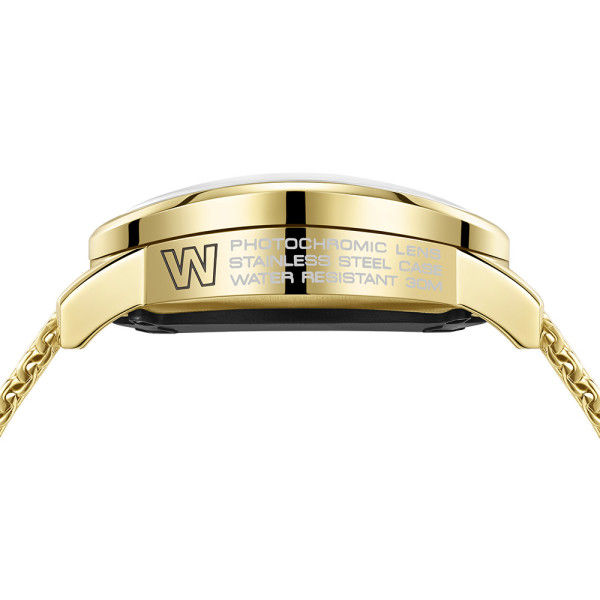 welder edge wwmd1005 gold mesh strap photochromic glass classicwatches.bg