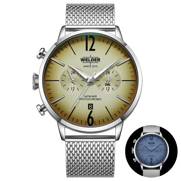 часовник welder moody wwrc556 стоманен корпус мрежеста каишка classicwatches.bg