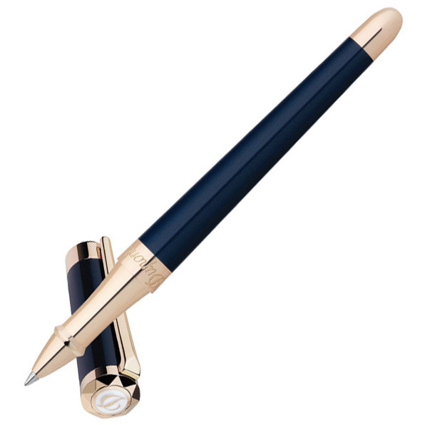 РОЛЕР S.T.DUPONT LIBERTE  BLUE NATURAL LACQUER&ROSE GOLD 462009