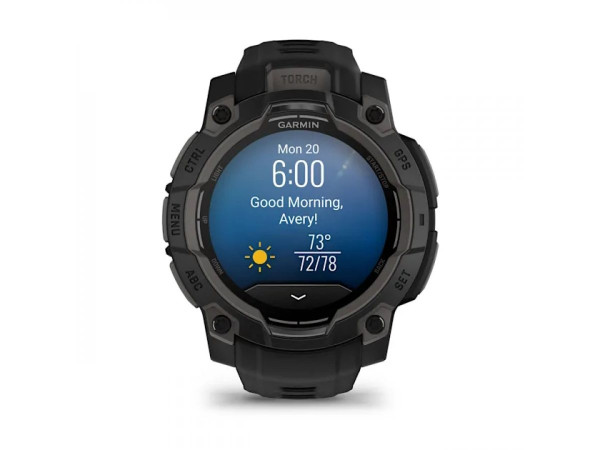 GARMIN INSTINCT 3 AMOLED 45ММ BLACK С BLACK КАИШКА 010-02936-00