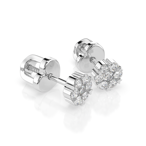 луксозни златни обеци с диаманти cara diamanti k102 10048r luxury diamond earrings classicwatches.bg
