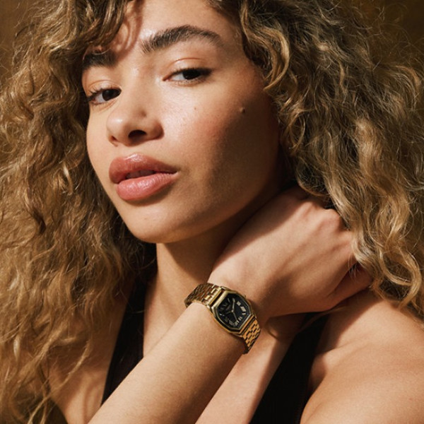 fossil es5433 дамски часовник благородна стомана златиста верижка classicwatches.bg