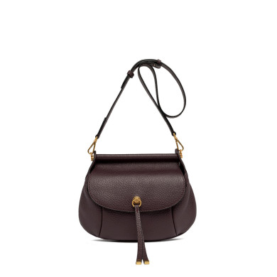 ДАМСКА ЧАНТА ЕСТЕСТВЕНА КОЖА- РЪЧНА ИЗРАБОТКА GIANNI CHARINI 10710 PLUM