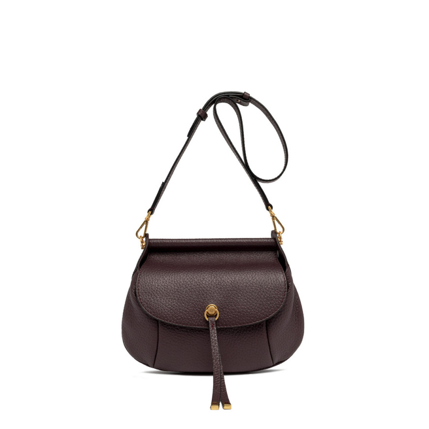 ДАМСКА ЧАНТА ЕСТЕСТВЕНА КОЖА- РЪЧНА ИЗРАБОТКА GIANNI CHARINI 10710 PLUM