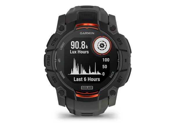 GARMIN INSTINCT 3 SOLAR 50ММ BLACK С CHARCOAL КАИШКА 010-02935-00