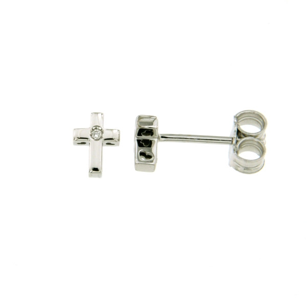 CARA DIAMANTI Златни обеци с диаманти BB0465W/0.01ctsSI/H