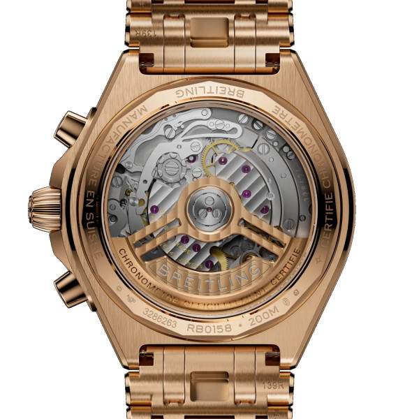 часовник breitling chronomat automatic chronograph gold bracelet classicwatches.bg