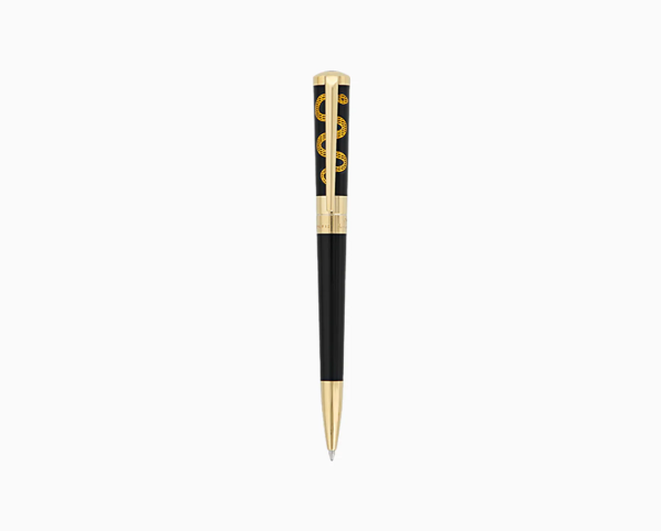 ХИМИКАЛКА S.T.DUPONT LIBERTE HIPPOCRATE BLACK NATURAL LACQUER&YELLOW GOLD 465676