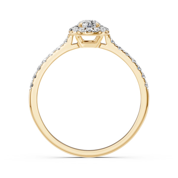 Cara пръстен с диаманти 0.25+0.29 ct – ЗЛАТНО БИЖУ 14К K101-10095Y(4.0)/14K