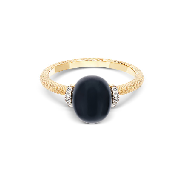 Nanis Dancing Mystery Black Onyx Small пръстен оникс, диаманти AS2-599
