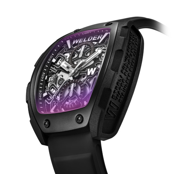 welder w75 wrm5004 all black silicone strap photochromic glass classicwatches.bg