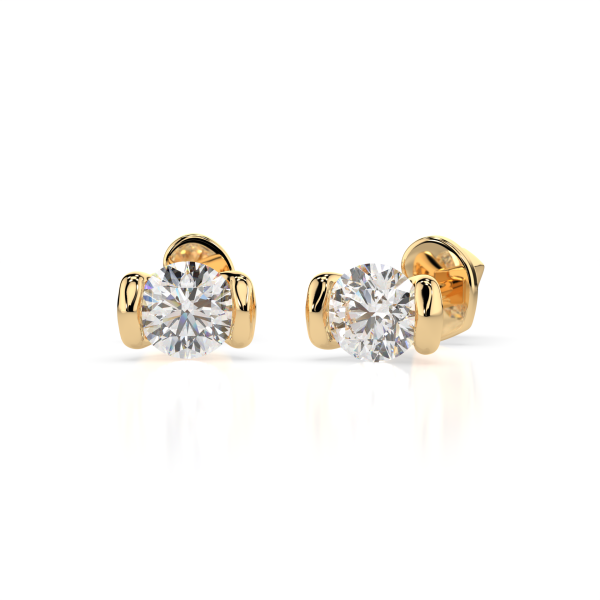 Cara обеци с GIA сертифицирани диаманти K102-10016Y
