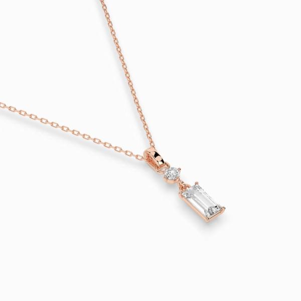 Cara колие с диаманти 0,04+0,30 ct GIA сертификат K104-10071/2R (0,30)