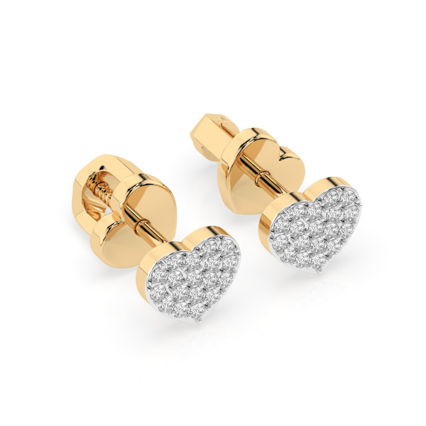 дамски обеци с диаманти cara diamanti 102 10097 18k gold earrings classicwatches.bg