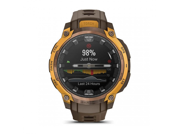 ЧАСОВНИК GARMIN INSTINCT CROSSOVER AMOLED BRONZE/SUNBURST 010-03398-01