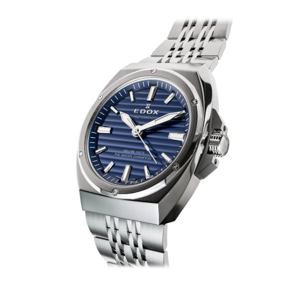 Edox Delfin 1973 син циферблат 41 мм