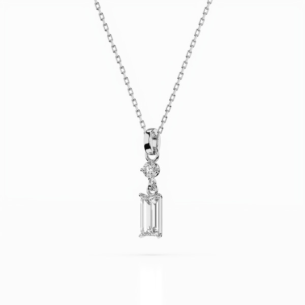 Cara колие с диаманти 0,04+0,30 ct GIA сертификат K104-10071/2W (0,30)