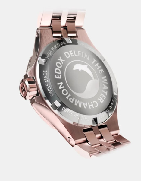 EDOX DELFIN THE ORIGINAL DIVER DATE LADY 33 ММ 53100-37RM-NANRND