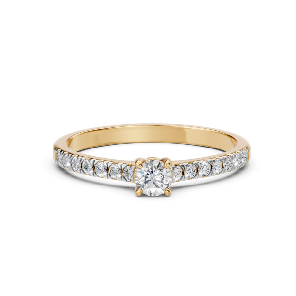 Cara пръстен с диаманти 0.30+0.21 ct GIA сертификат – ЗЛАТНО БИЖУ 14К K101-10094Y(4.2)/14K