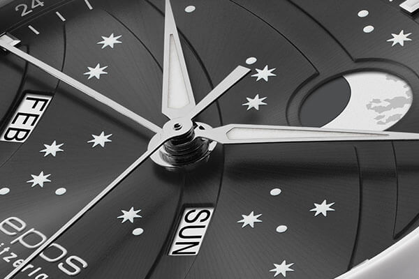 EPOS 3440.322.20.14.30 автоматичен Big Moon с луминесцентна луна – classicwatches.bg