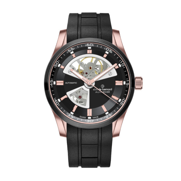 Claude Bernard Aquarider Open Heart 85030 357RNCA NIR