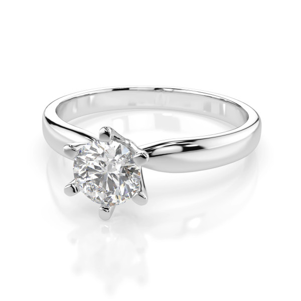 Cara пръстен с диамант 0.50 ct GIA сертификат – ЗЛАТНО БИЖУ 14К K101-10040W(5.1)/14K