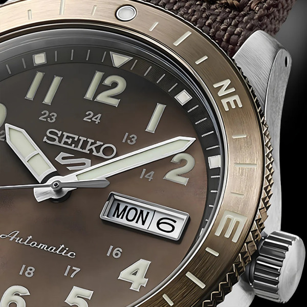 seiko hdb009k1 кафява текстилна каишка ClassicWatches.bg