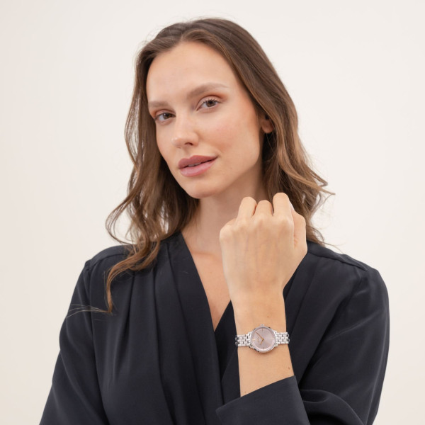 HUGO BOSS 1502819 дамски кварцов часовник с розов циферблат – classicwatches.bg