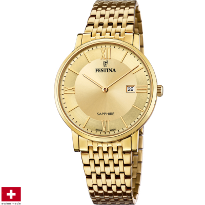FESTINA SWISS MADE 39.3MM MEN`S WATCH F20020/2