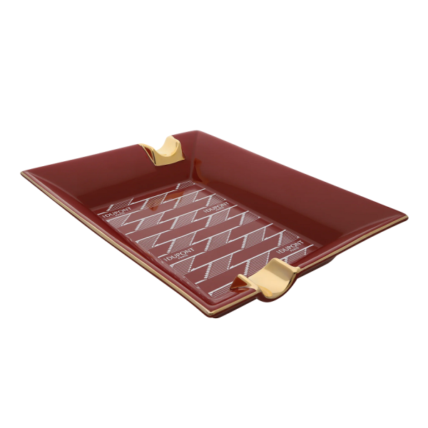 Пепелник S.T.Dupont Ashtray Porcelain Monogram 1872 Burgundy 6478
