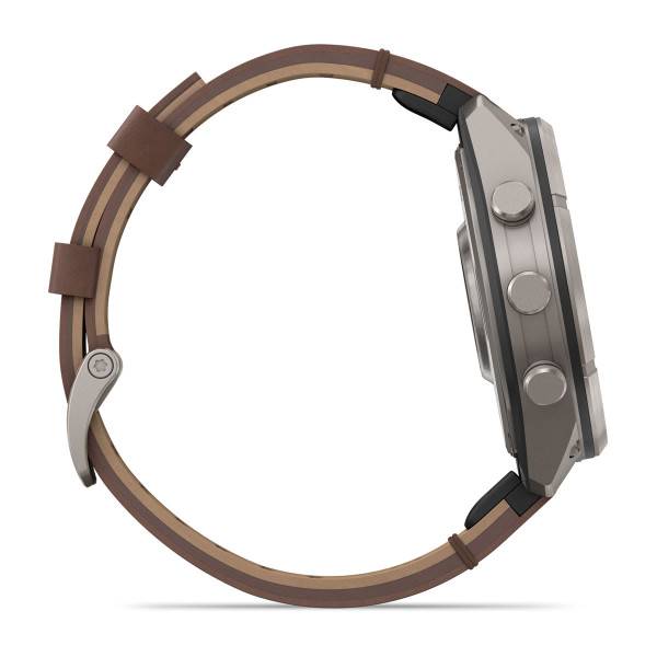 Garmin Fenix 9 Pro inReach Titanium с Walnut кожена каишка 010-04336-41