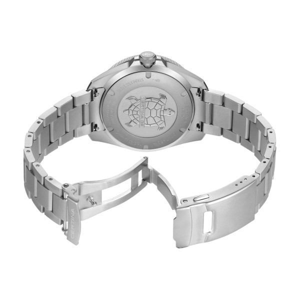 certina ds action anthracite циферблат стоманена верижка
