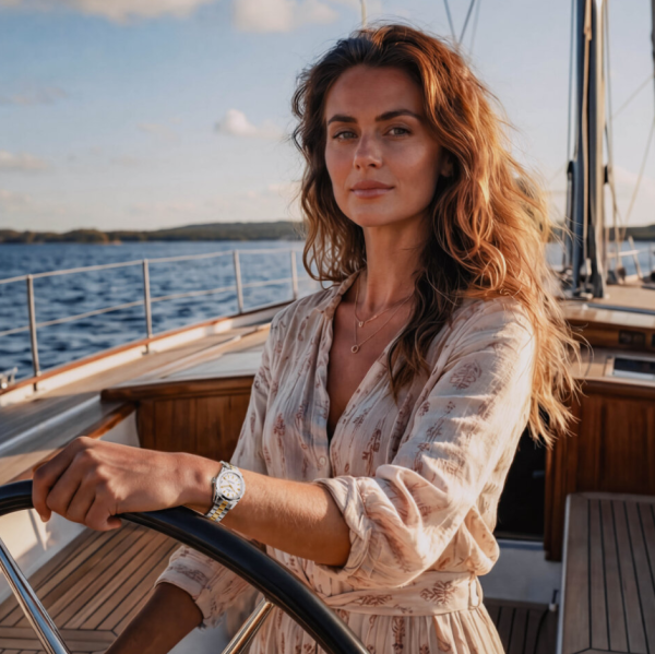 EDOX GRAND OCEAN DATE LADIES 33 ММ 53103-357JM-AID