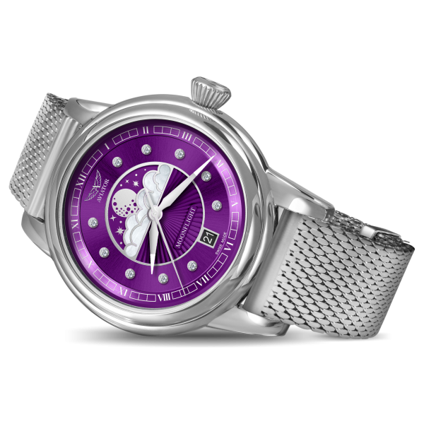 ЧАСОВНИК AVIATOR DOUGLAS MOONFLIGHT DIAMONDS 36M V.1.33.0.361.5