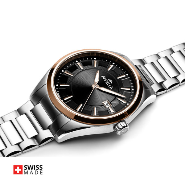 appella l70016.r1r6q стоманен мъжки часовник swiss made classicwatches.bg
