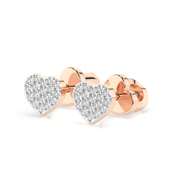 елегантни дамски обеци cara diamanti 102 10097 gold diamond earrings 18k classicwatches.bg