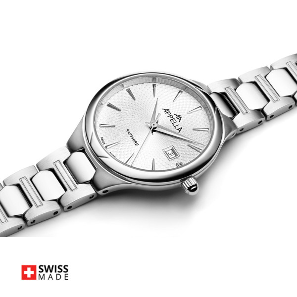 часовник Appella L50010.5113DQ един диамант дата classicwatches.bg