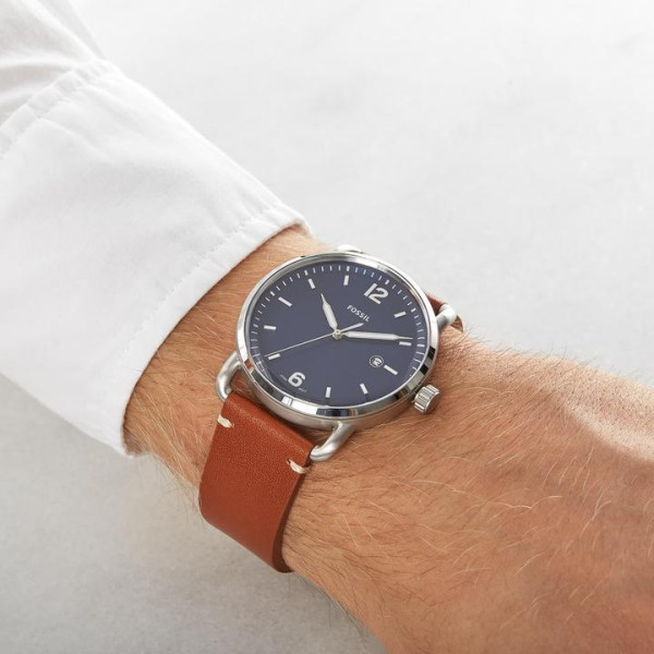 FOSSIL THE COMMUTER 3H DATE 42MM MEN'S WATCH FS5325