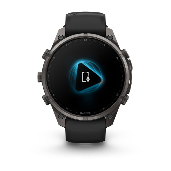 Garmin Fenix 9 Pro inReach Carbon Gray DLC Titanium с Black/Pebble Grey силиконова каишка 010-04336-11