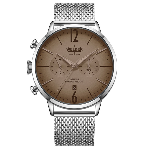 welder wwrc555 мъжки часовник dual time функция стоманен дизайн classicwatches.bg