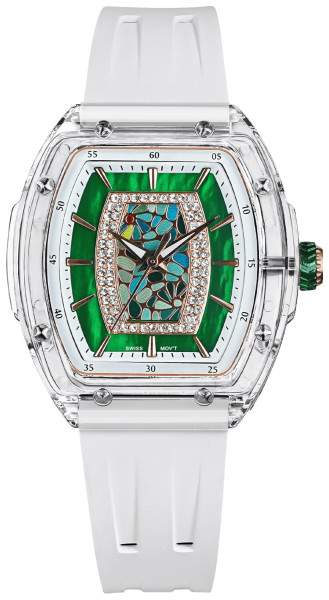 TSAR BOMBA Crystal Chic Swiss White Green TB8219L-04