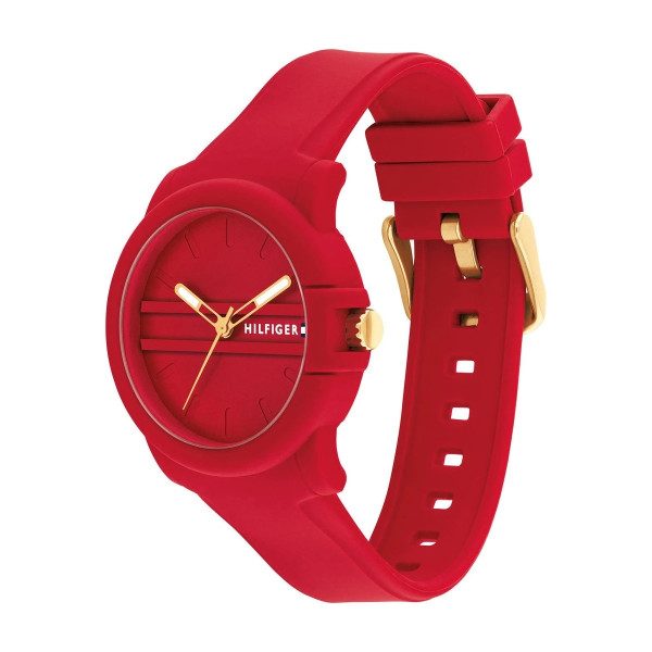 Tommy Hilfiger 1782689 дамски часовник с червена силиконова каишка