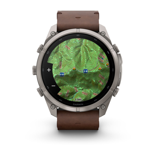 Garmin Fenix 9 Pro inReach Titanium с Walnut кожена каишка 010-04337-41