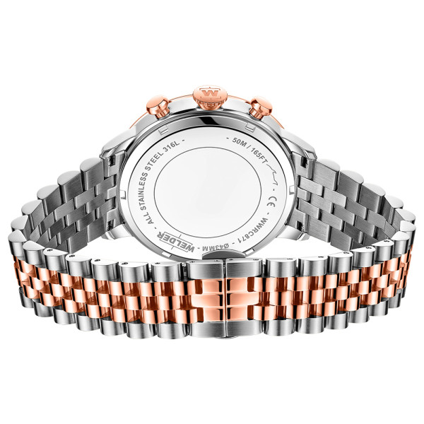 часовник welder moody 43 мм дизайн розово злато classicwatches.bg
