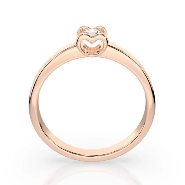 Cara пръстен с диамант 0.15 ct – ЗЛАТНО БИЖУ 14К K101-10013R(3.4)/14K