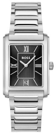 HUGO BOSS 1514297 мъжки елегантен часовник с правоъгълен корпус – classicwatches.bg